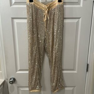 NWT size medium sequin jogger